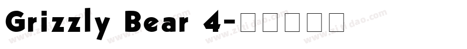 Grizzly Bear 4字体转换